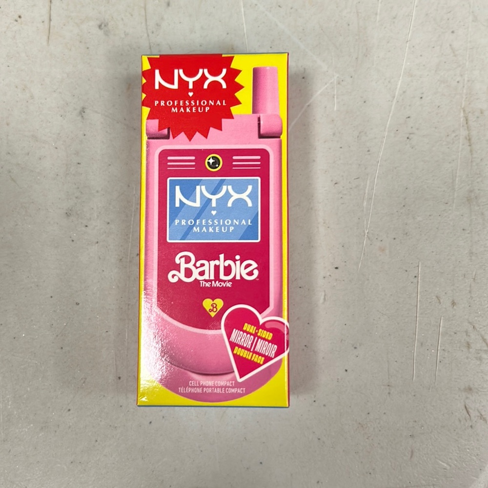 NYX Limited Edition Barbie Dual Sided Flip Phone Compact Mirror